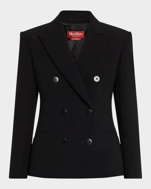 Key Double-Breasted Tailored Blazer